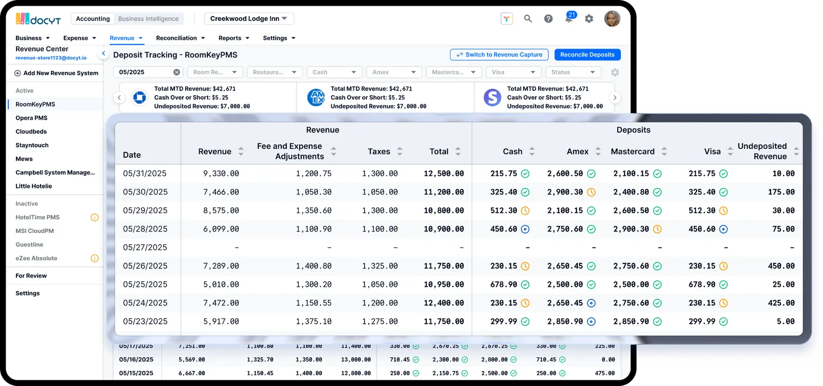 Merchant Deposit Tracking With Docyt