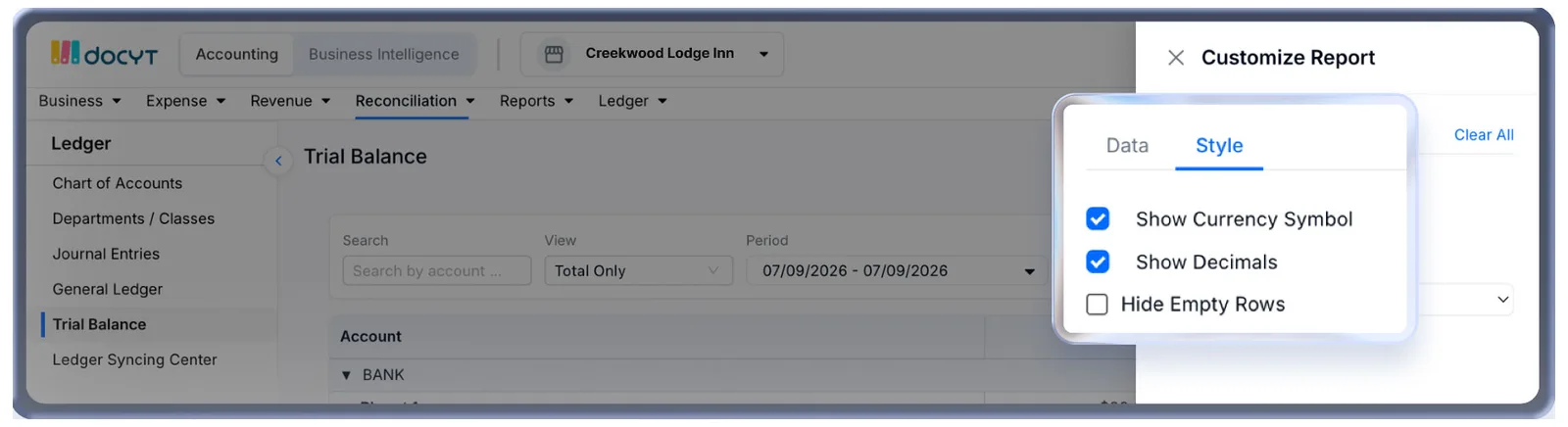 Check Your Trial Balance Live