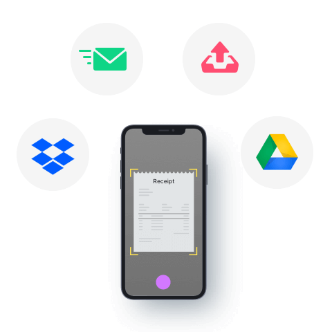 Collect step in Receipt Capture workflow