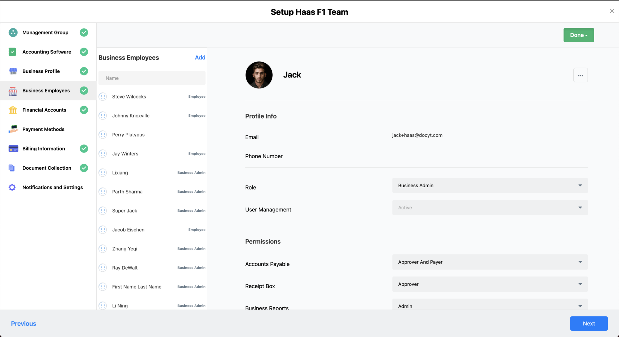 Approver And Payer Roles
