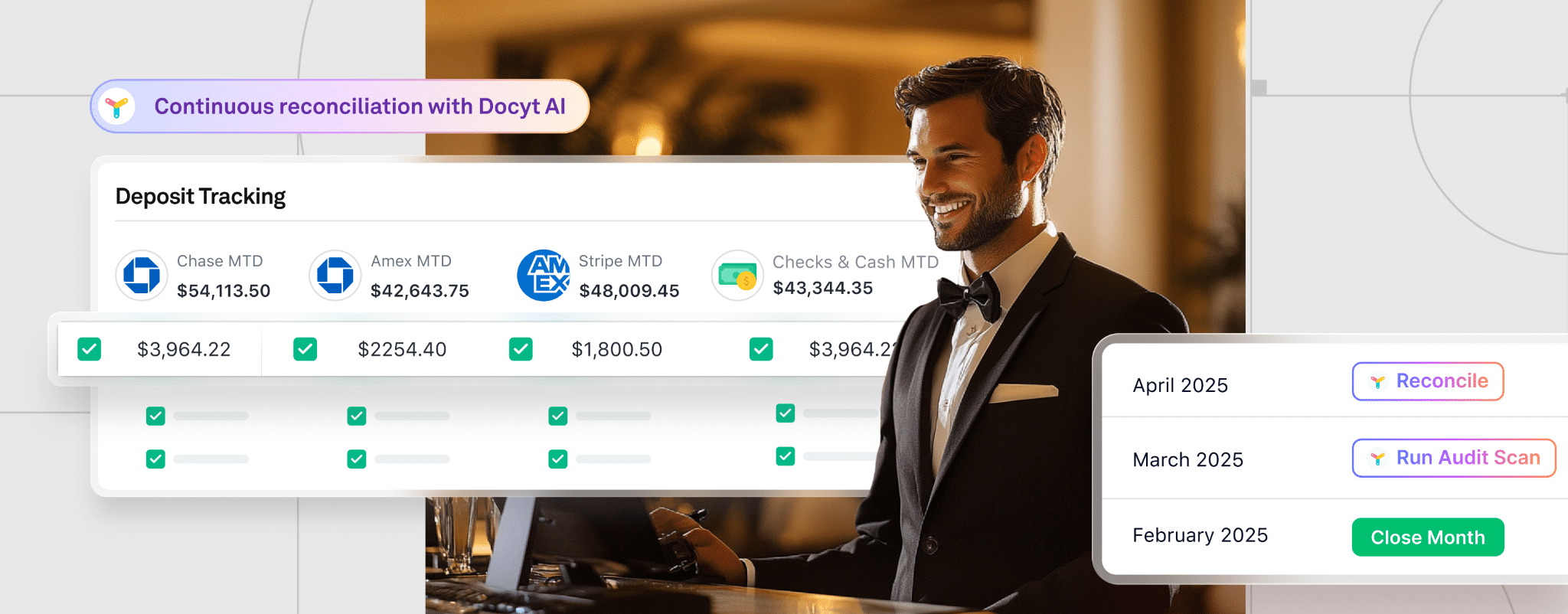 Marchant Deposit Reconciliation For Hotels