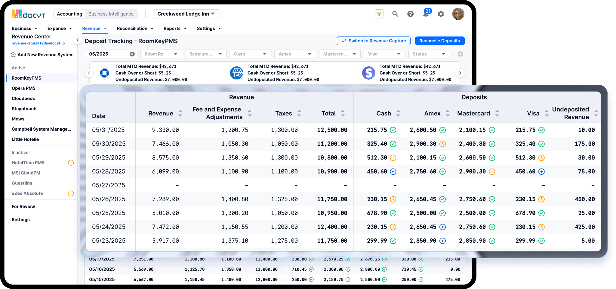 Merchant Deposit Tracking With Docyt